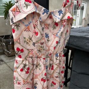 Fruit pattern romper women